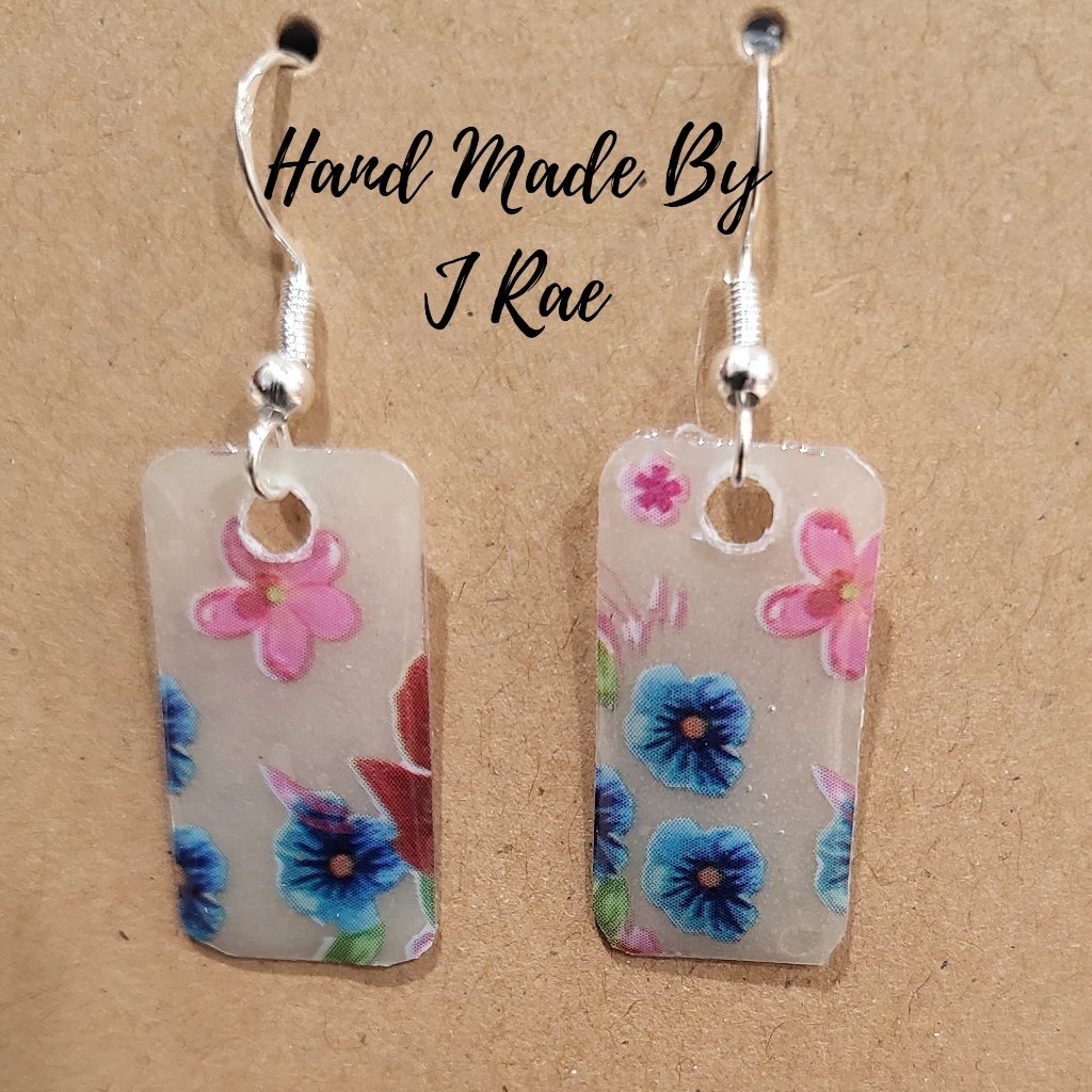 Hand Made By J Rae Floral Earrings. Style E 1040